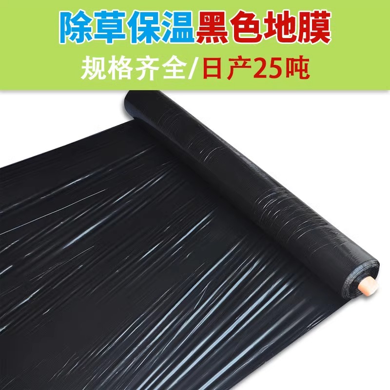 户外黑色地膜 约1.5宽*400米长*厚0.014mm高清大图