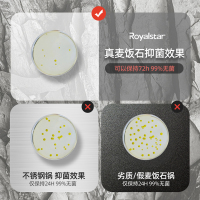 荣事达(Royalstar)麦饭石小奶锅18cmm+蒸格宝宝婴儿辅食锅家用不粘热奶泡面燃气电磁炉通用RA13221304