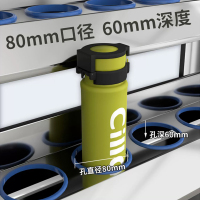 铭威盾304不锈钢员工车间多格茶杯放置收纳柜40位水杯架1250*850*590
