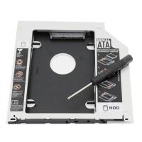SSD固态硬盘 SATA3.0接口 120G240G480G 笔记本光驱位支架SATA硬盘托架硬盘支架 银色12.7MM
