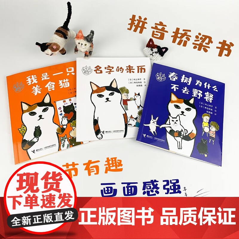 三花猫姐姐系列 套装共3册 注音版 7-10岁 村上诗子 著 儿童文学高清大图