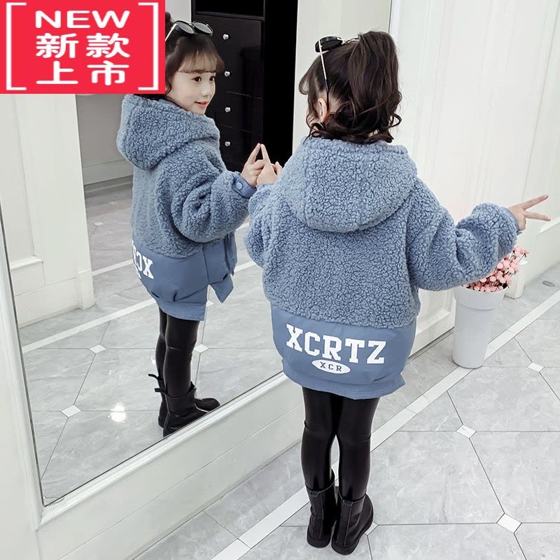 可莉允女童冬装棉衣2022新款小女孩秋冬加厚棉袄外套洋气中大儿童羽绒服棉服图片