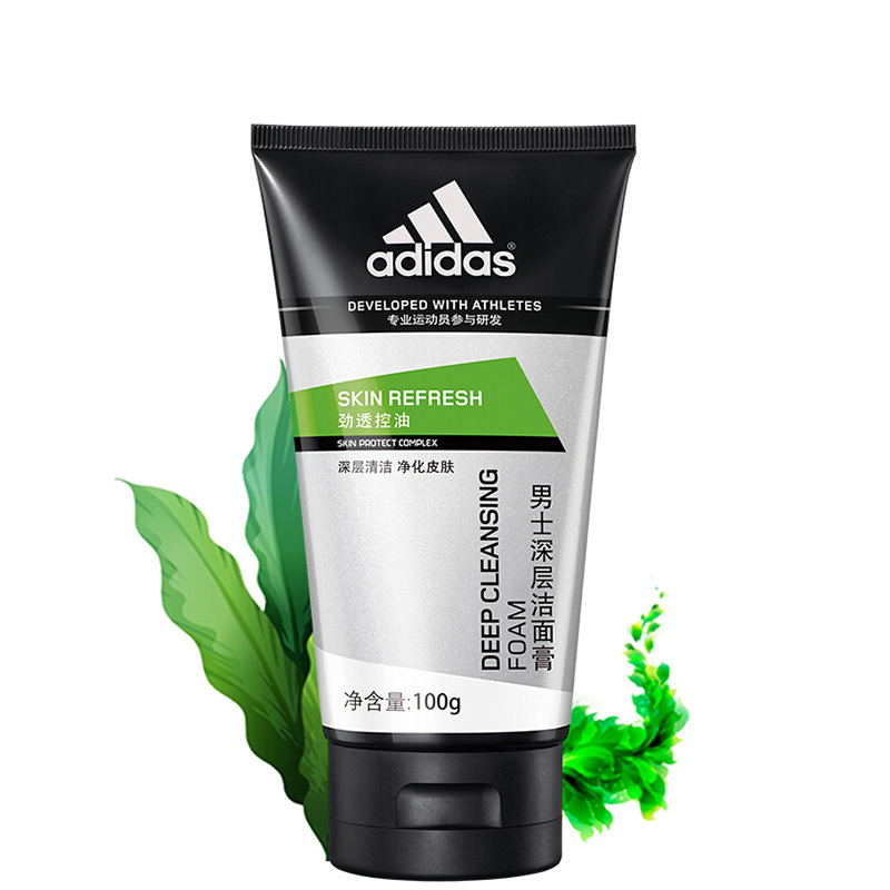 阿迪达斯 adidas 洗沐套装(运动后舒缓400ml+冰点400ml+深层洁面膏100g+控油劲爽洗发水220ml)