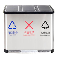 中电鼎润 ZDHT-Z10 脚踏分类垃圾桶9L+9L+9L (计价单位:个)