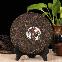 中粮中茶牌 云南普洱茶 2007年中茶一品圆茶十一年干仓老生茶饼 357g
