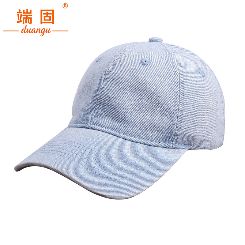 端固 水洗牛仔软顶棒球帽 B1360 顶高清大图
