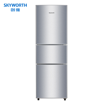 创维(SKYWORTH) BCD-203T 203升节能家用软冷冻三门式电冰箱 冷冻冷藏(银色)