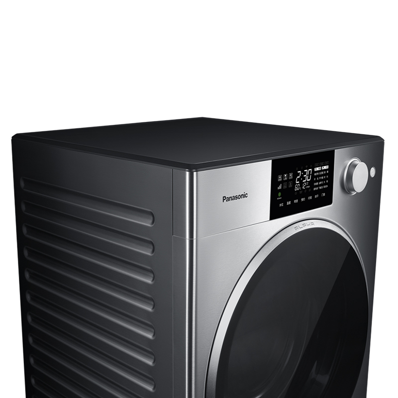 松下(Panasonic) 滚筒洗衣机 10公斤 XQG100-P1DM 纳米水离子除菌除味 护理 洗烘一体