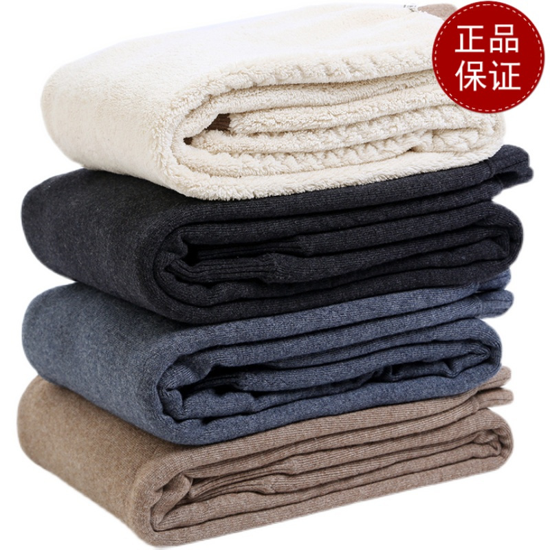 免费试穿 男女款春秋装加绒加厚保暖裤中老年高腰护膝羊毛裤大码羊羔绒打底裤2024冬装新款羊毛保暖裤男大码内穿毛裤加绒裤高清大图