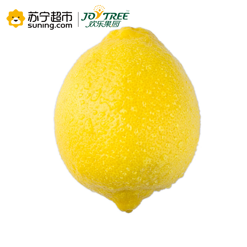 欢乐果园 南非进口黄柠檬 4个简装 单果重约110-130g 冷藏柑橘类
