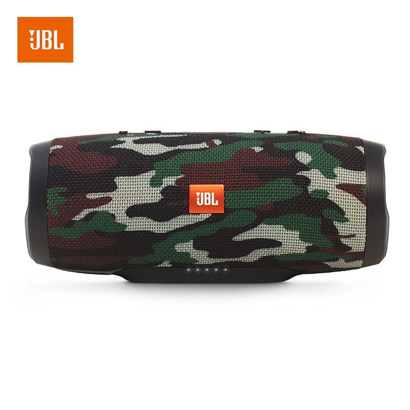 JBL/Charge3 音乐冲击波3无线蓝牙音箱 户外便携式迷你小音响低音炮 防水设计 多台连串 免提通话 迷彩定制版