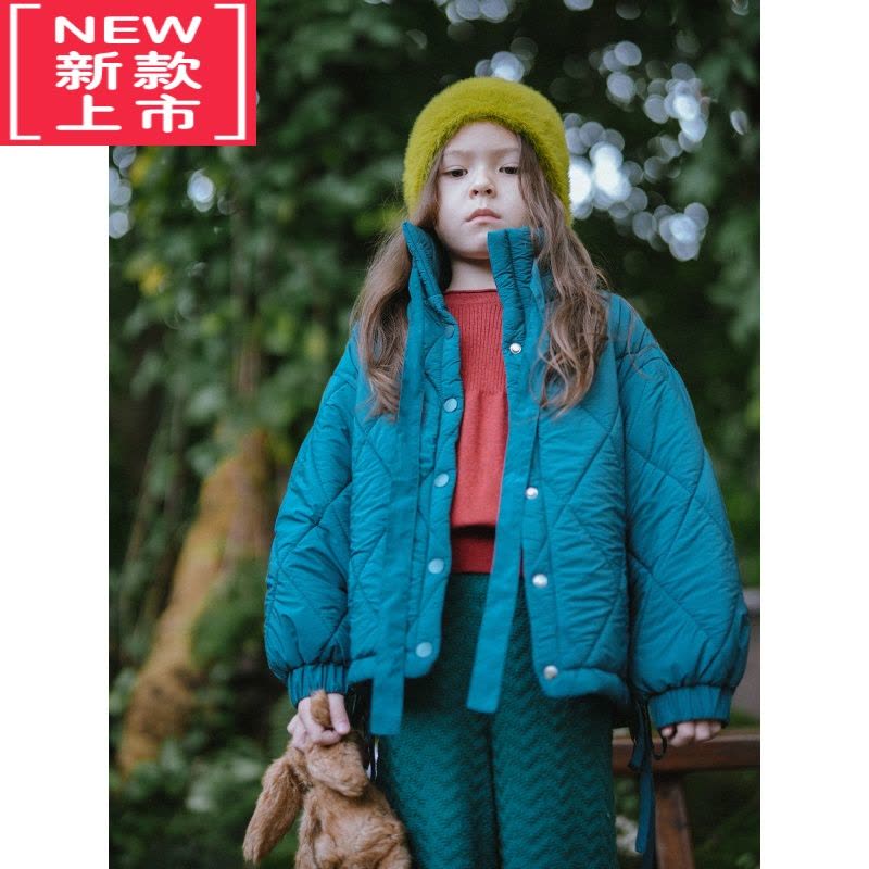 可莉允 女童冬季外套2022新款保暖儿童时髦可爱棉袄宝宝丝绵棉服图片