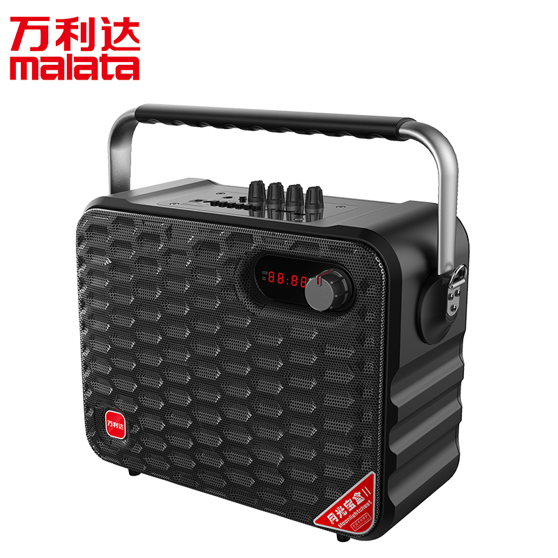 万利达(malata)Y6S 户外音响 便携广场舞音响6.5英寸手提无线蓝牙迷你移动音箱 充电带麦克风扩音器黑色