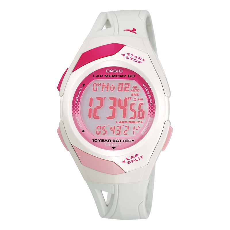 卡西欧(CASIO)男士运动石英表10年长续航防水计时码表跑步训练手表