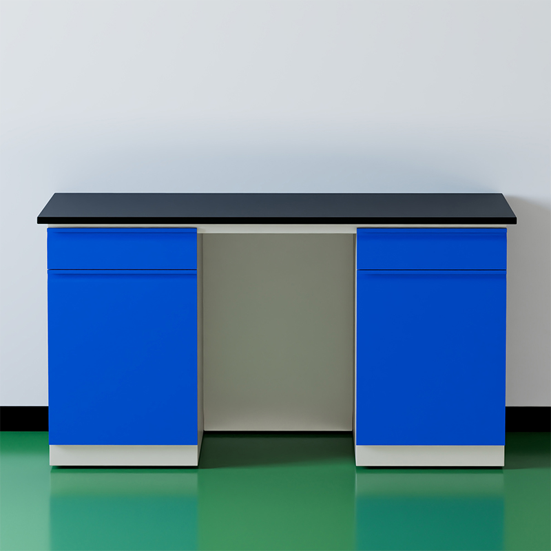 臻远 ZY5052709 实验台实验室 工作台实验桌操作台 全钢深蓝1.5米边台高清大图