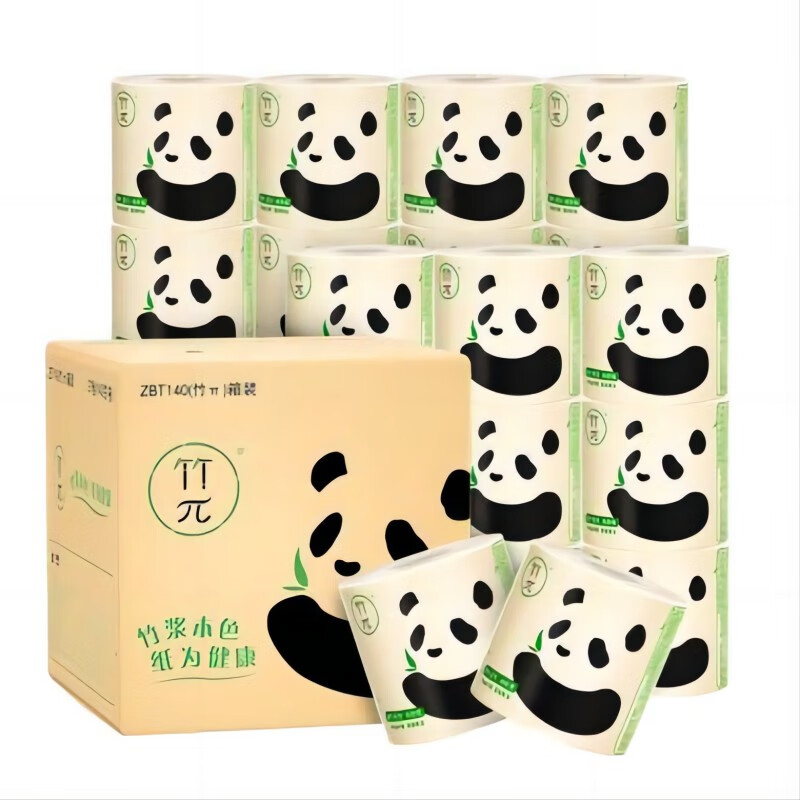 心相印 竹π本色有芯卷纸 4层/140克/27卷 ZBT140 (单位:箱)
