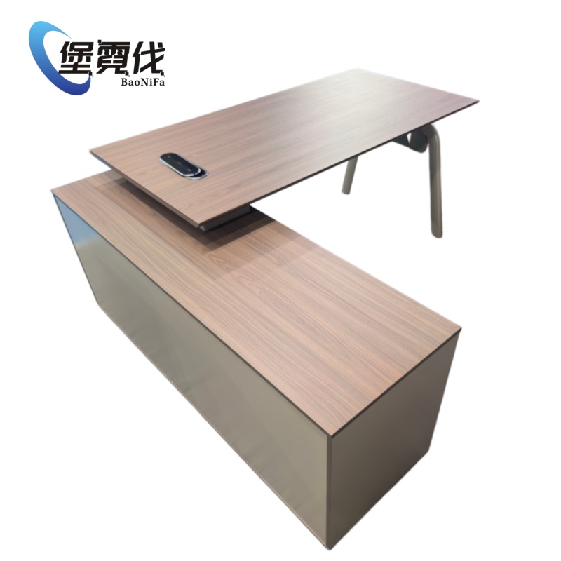 堡霓伐 L型办公桌 2200*1600*750mm 张高清大图