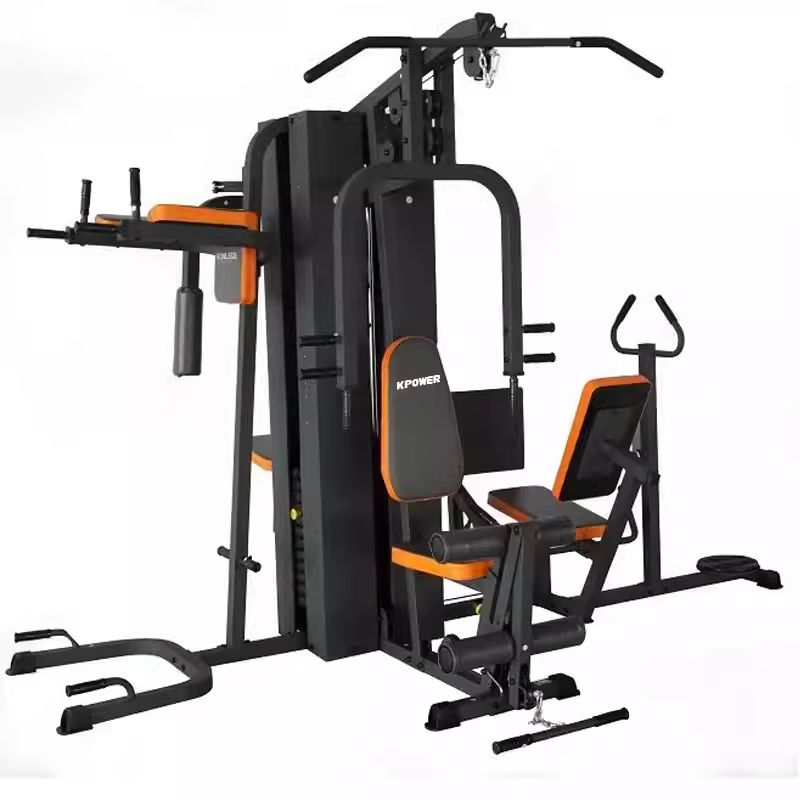 康乐佳 K3004B-2综合力量训练器五人站商用健身房 1个装高清大图