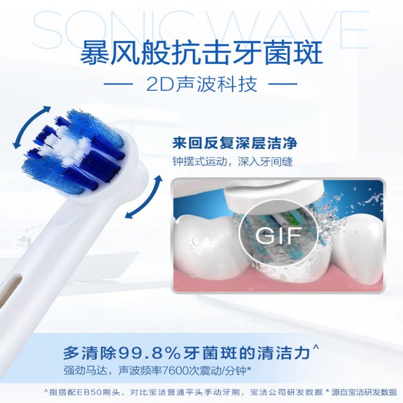 欧乐-B电动牙刷D12013清凉型高清大图