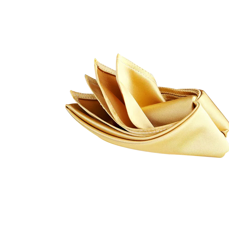 同坤金黄色方巾 50*50cm单个装高清大图