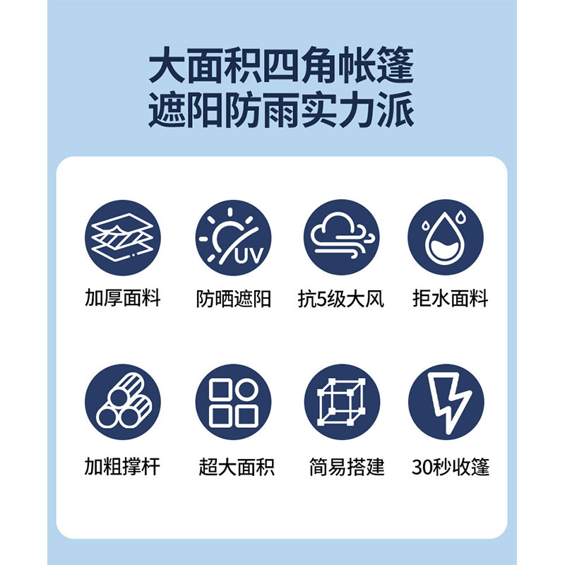 鑫睿辉 六角折叠雨棚 3*6m 个高清大图