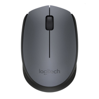罗技(Logitech) M170(M171) 鼠标 无线鼠标 办公鼠标 对称鼠标 灰色 带无线2.4G接收器
