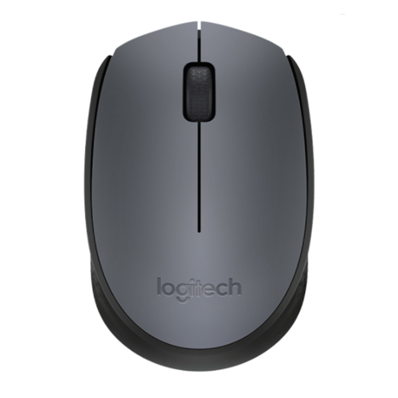罗技(Logitech) M170(M171) 鼠标 无线鼠标 办公鼠标 对称鼠标 灰色 带无线2.4G接收器