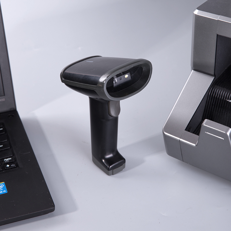 得力deli14950 二维有线扫描枪 收银/手机支付条形码扫码器快递条码