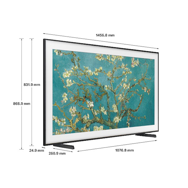 三星65LS03CA 65英寸 QLED量子点 4K超高清 3+32G 哑光屏显 Frame画壁 超薄艺术电视 壁纸电视