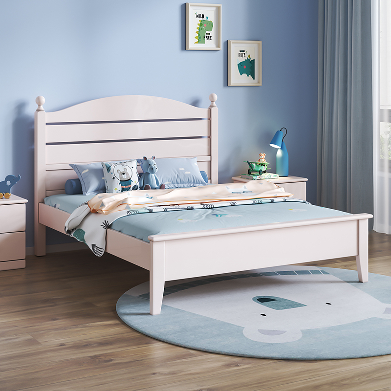 顾家家居儿童床实木床单人床现代简约家具套装青少年床