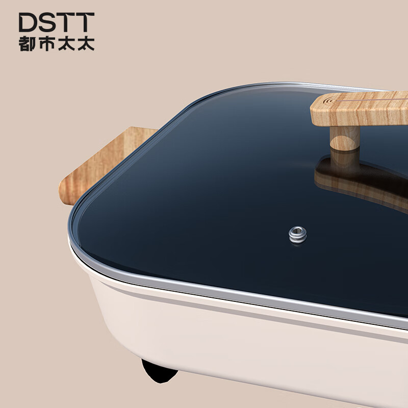 都市太太 DSDRG-8831 聚悦 · 多功能电热锅 家用大容量电热锅 白色 5L高清大图