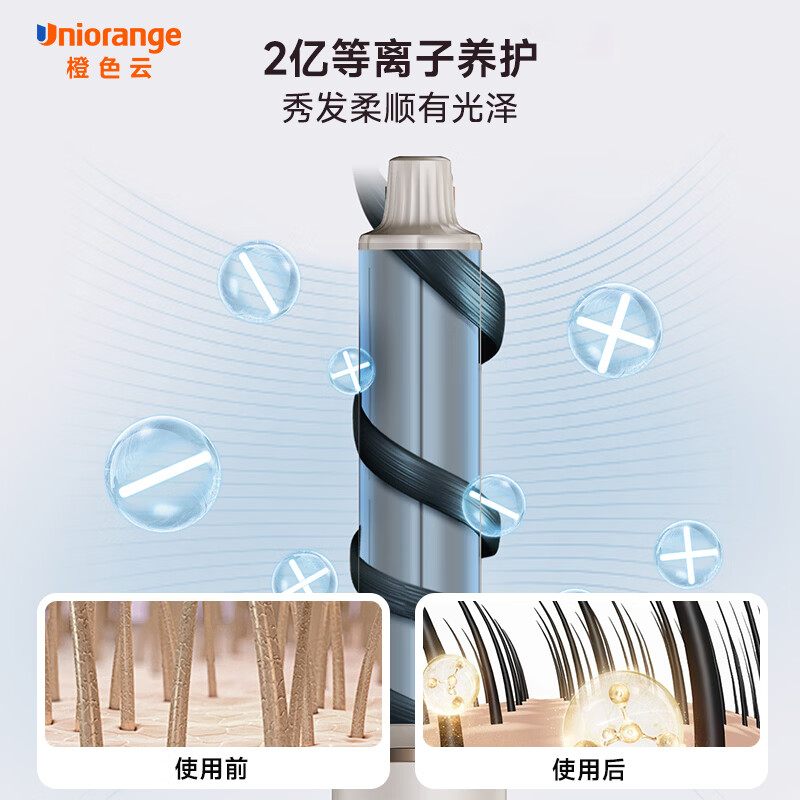 橙色云多功能造型风梳M10高清大图