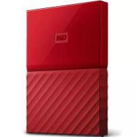 西部数据（WD） My Passport 4TB 2.5英寸 中国红 移动硬盘 WDBYFT0040BRD