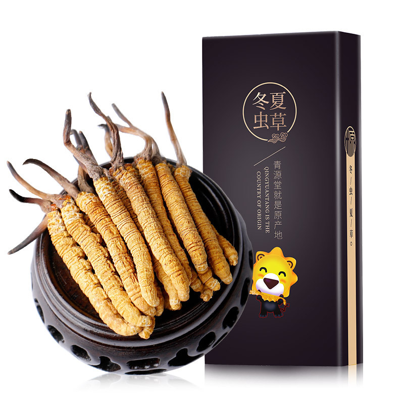 青源堂牌 冬虫夏草 一级品质虫草3条/g高品质干度足无断草无竹签