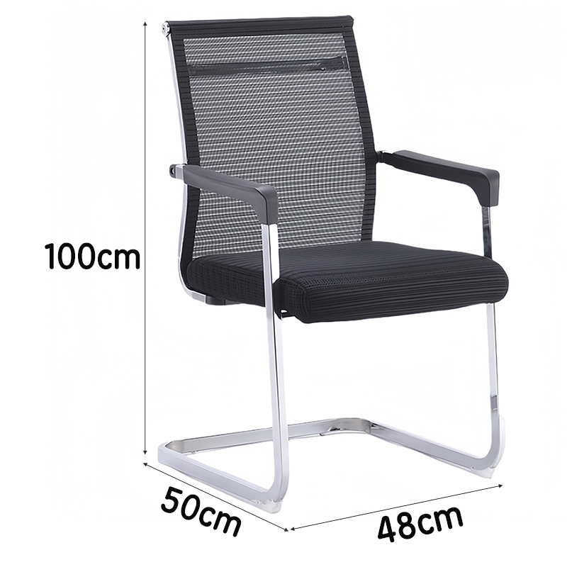 芙瑞塔办公椅 弓形椅把高清大图