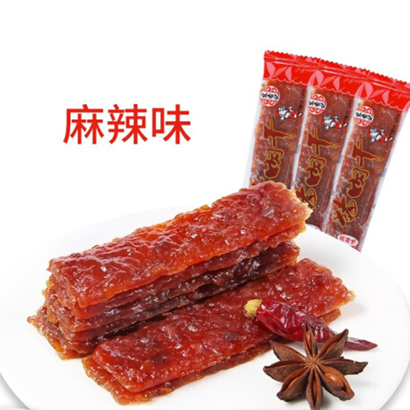 宏香记麻辣味枕式长条猪肉干200g*2