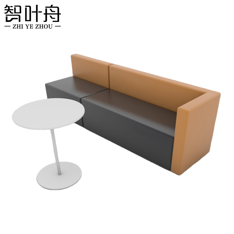 智叶舟组合沙发230*60*70cm+茶几套高清大图