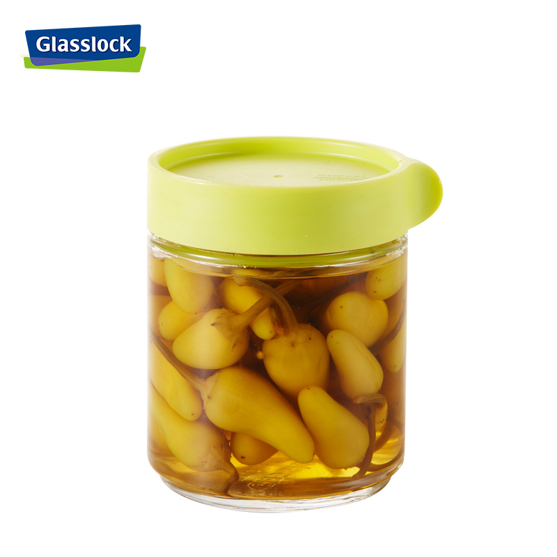 三光云彩（GLASSLOCK）IP607玻璃储物罐400ml韩国进口五谷杂粮收纳盒透明储物瓶厨房冰箱收纳保鲜盒