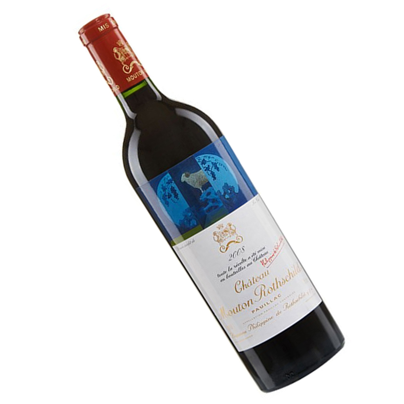[名庄酒]2008年 木桐酒庄(Mouton Rothschild)干红葡萄酒750ml(正牌) 单瓶装 RP94