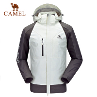 CAMEL骆驼户外冲锋衣 秋冬情侣款男女防风防水潮牌加绒保暖冲锋衣