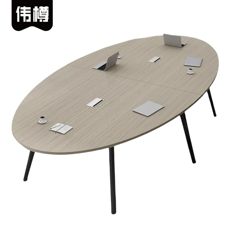 伟樽洽谈会议台300*120*75cm张高清大图