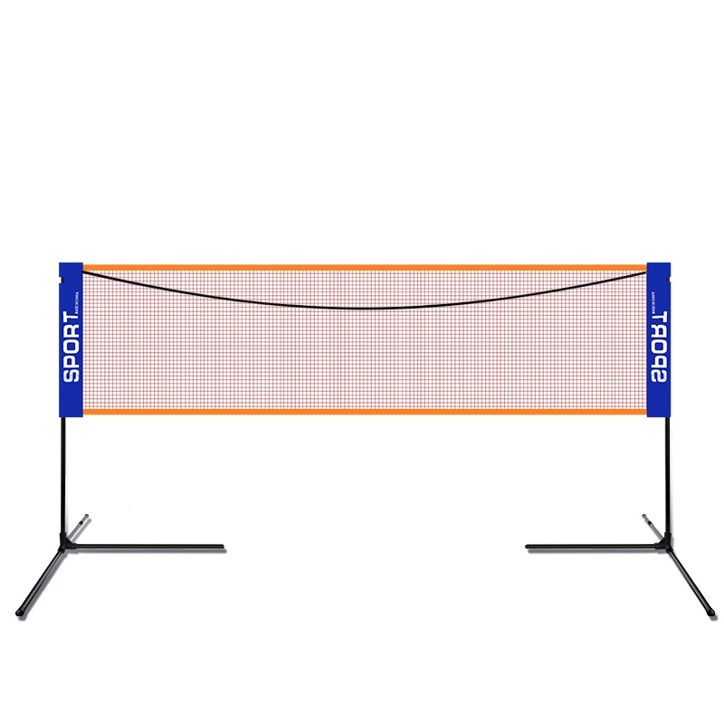 标准羽毛球网架便携式可移动折叠闪电客学生室内户外家用简易场地拦网