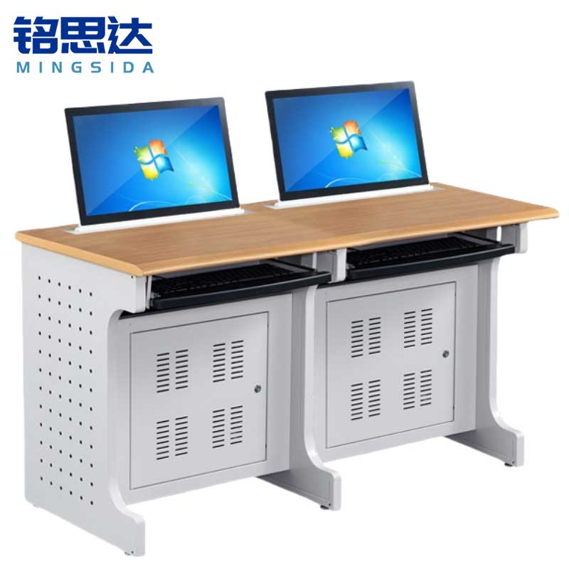 铭思达电脑升降桌双人位张高清大图