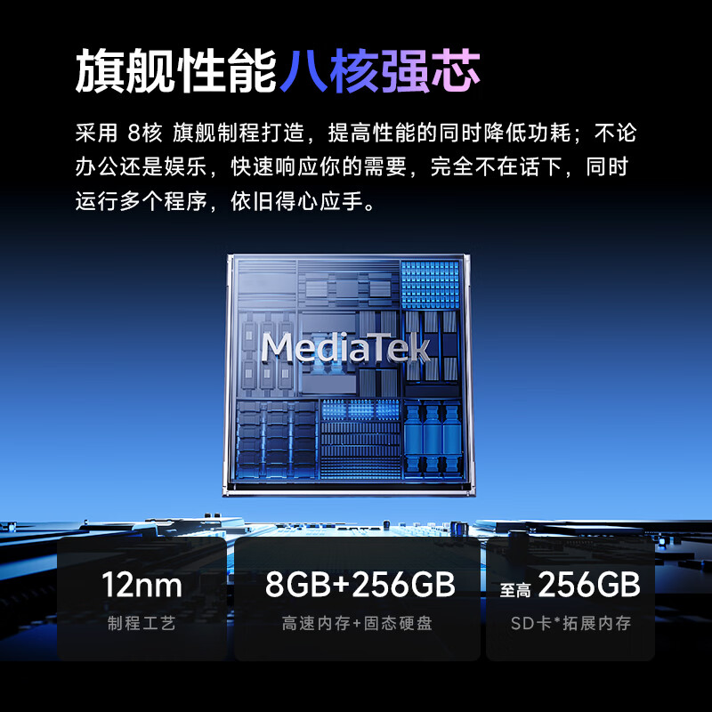 联想生态品牌异能者平板电脑X11A 10.95英寸高清屏 8GB+256GB WIFI版 太空灰高清大图