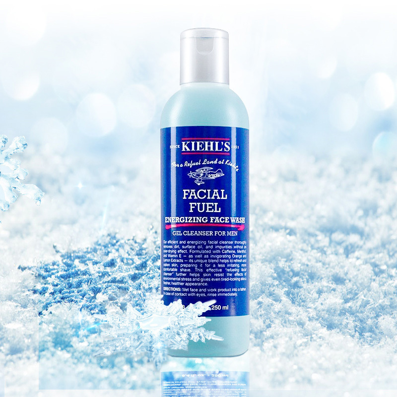 [ 醒肤抗倦]Kiehl’s 科颜氏 男士 洁面净肤啫喱 250ml/瓶 深层清洁