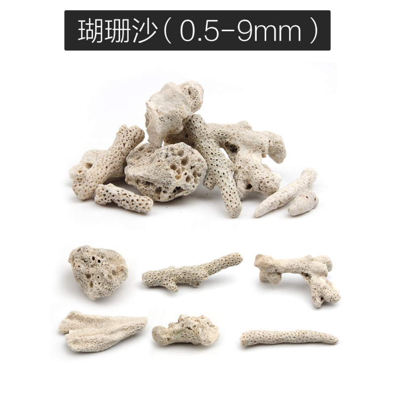 珊瑚砂底砂 珊瑚沙珊瑚骨鱼缸底砂 鱼缸过滤鱼缸滤材高清大图