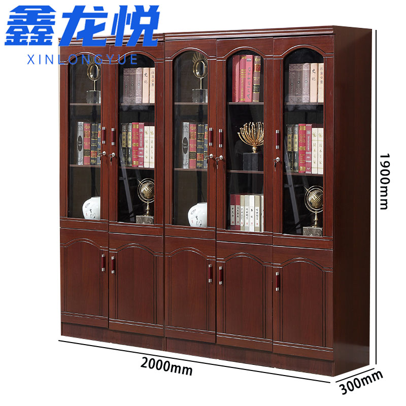 鑫龙悦书柜五门台高清大图