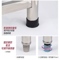 食堂不锈钢置物架加厚可移动带轮开架底座商用架可定制