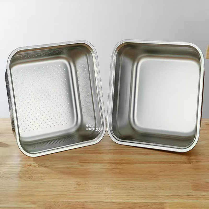 珑伽辛 不锈钢方盆漏盆 30cm*30cm/个高清大图