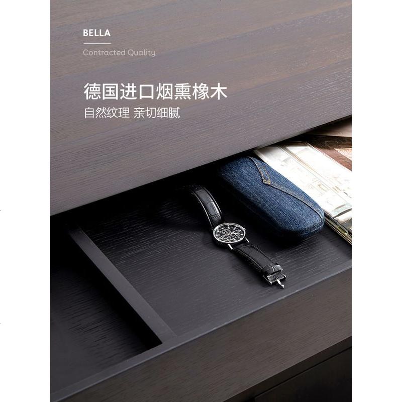 意式极简书桌家用写字台北欧轻奢办公桌简约现代书房网红电脑桌子高清大图